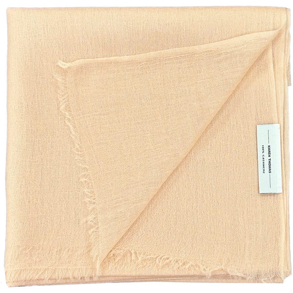 Karen Thomas Lightweight Cashmere Pashmina Wrap - Camel (1 pc)