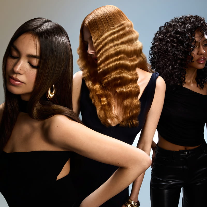 Oribe Supershine Hydration &amp; Shine Set (3 pcs) - model shot.