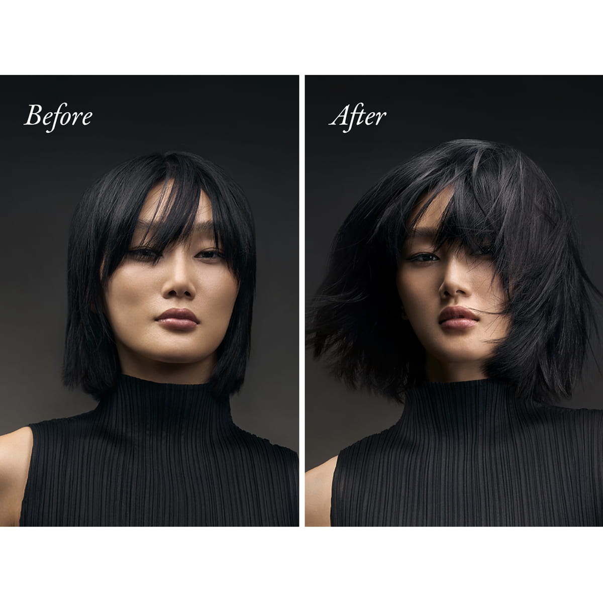 Oribe Protect &amp; Texture Travel Duo (2 pcs) - product before and afters.