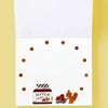 Her Winter Flowers Block Memo - Seasonal Jar (1 pc) - product shown open.
