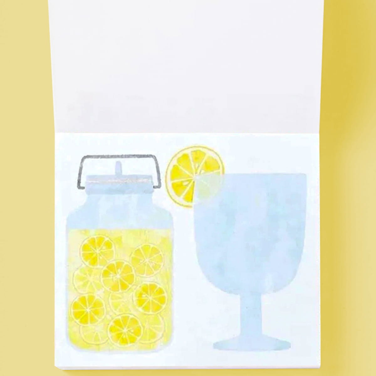 Her Winter Flowers Block Memo - Seasonal Jar (1 pc) - product shown open.