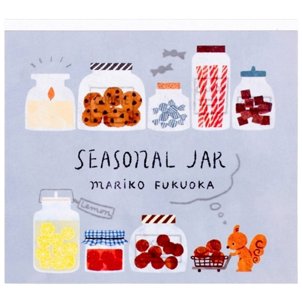 Her Winter Flowers Block Memo - Seasonal Jar (1 pc)