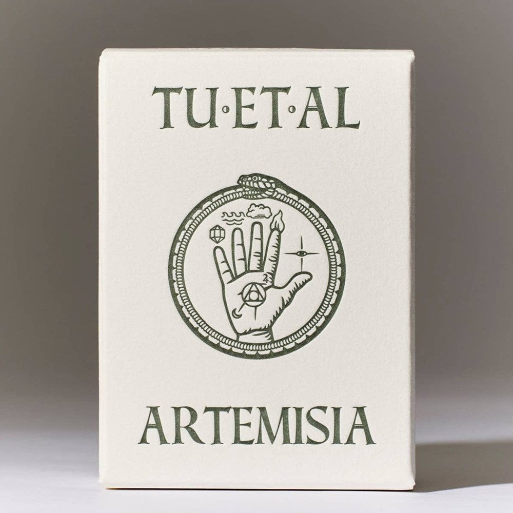 TUETAL Artemisia Soap (5.5 oz) - product shown close up. 