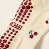 Effortless Club Little Cherry Petal Grip Sock (1 pair) - product shown up close.