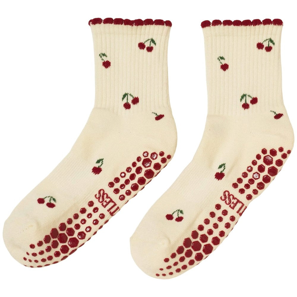 Effortless Club Little Cherry Petal Grip Sock (1 pair)