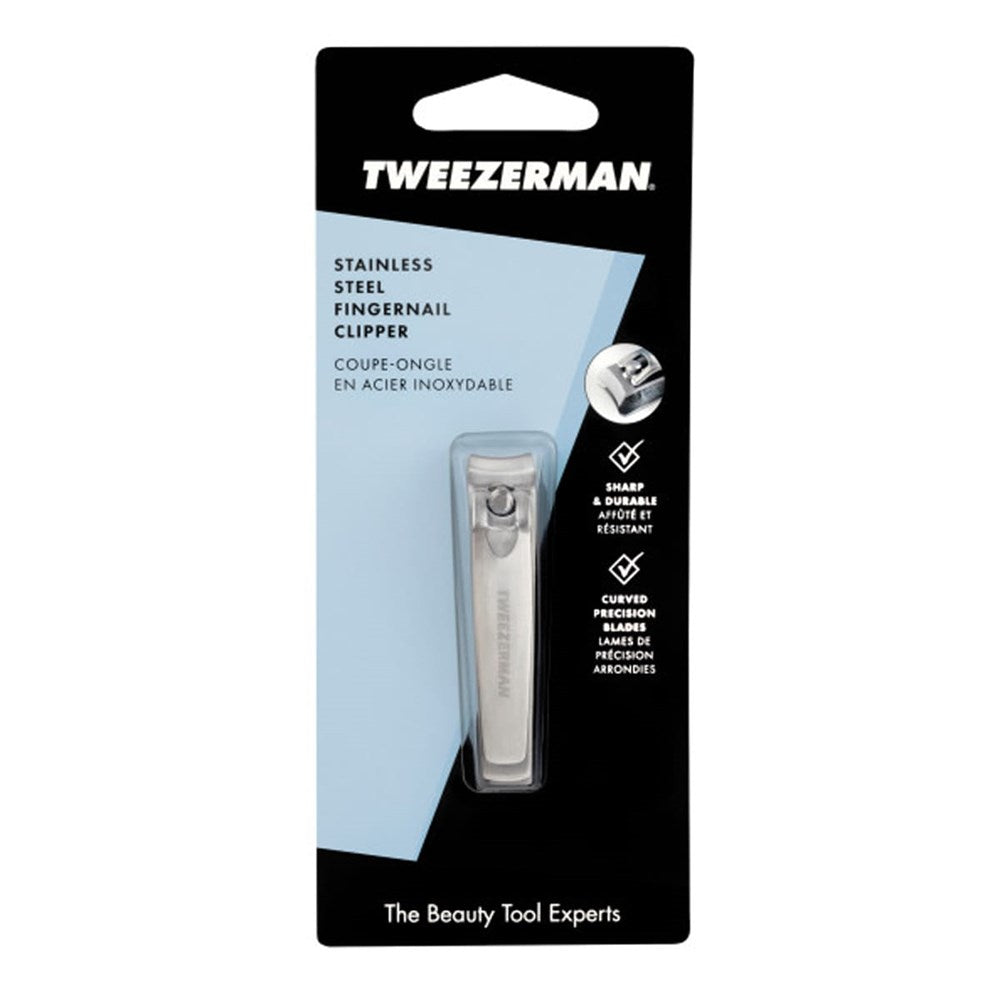 Tweezerman Stainless Steel Fingernail Clipper (1 pc) - product shown in packaging. 