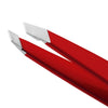 Tweezerman Slant Tweezer - Signature Red (1 pc) - product shown up close.