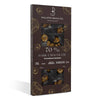 Philippe Beaulieu Dark Chocolate Bar with Caramelized Hazelnuts (80 g) - product shown at angle.