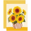 Botanica Paper Co. Sunflower Vase Card (1 pc)