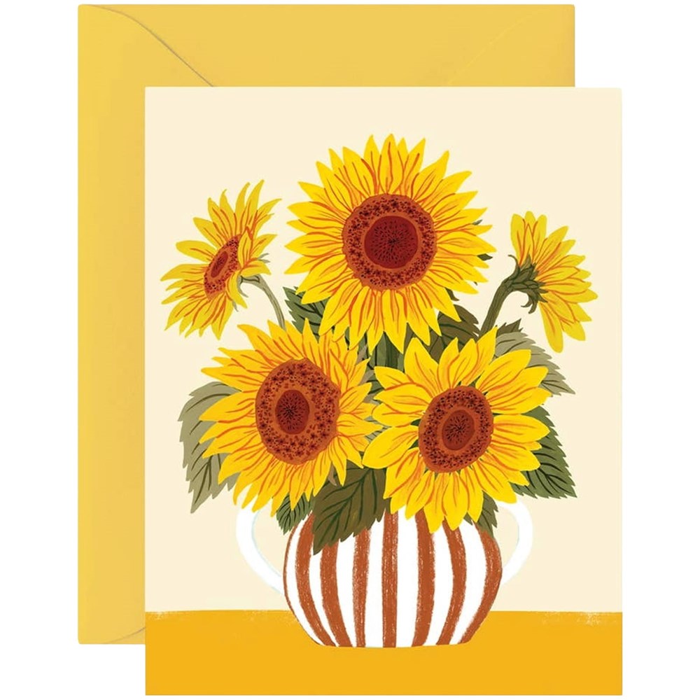 Botanica Paper Co. Sunflower Vase Card (1 pc)