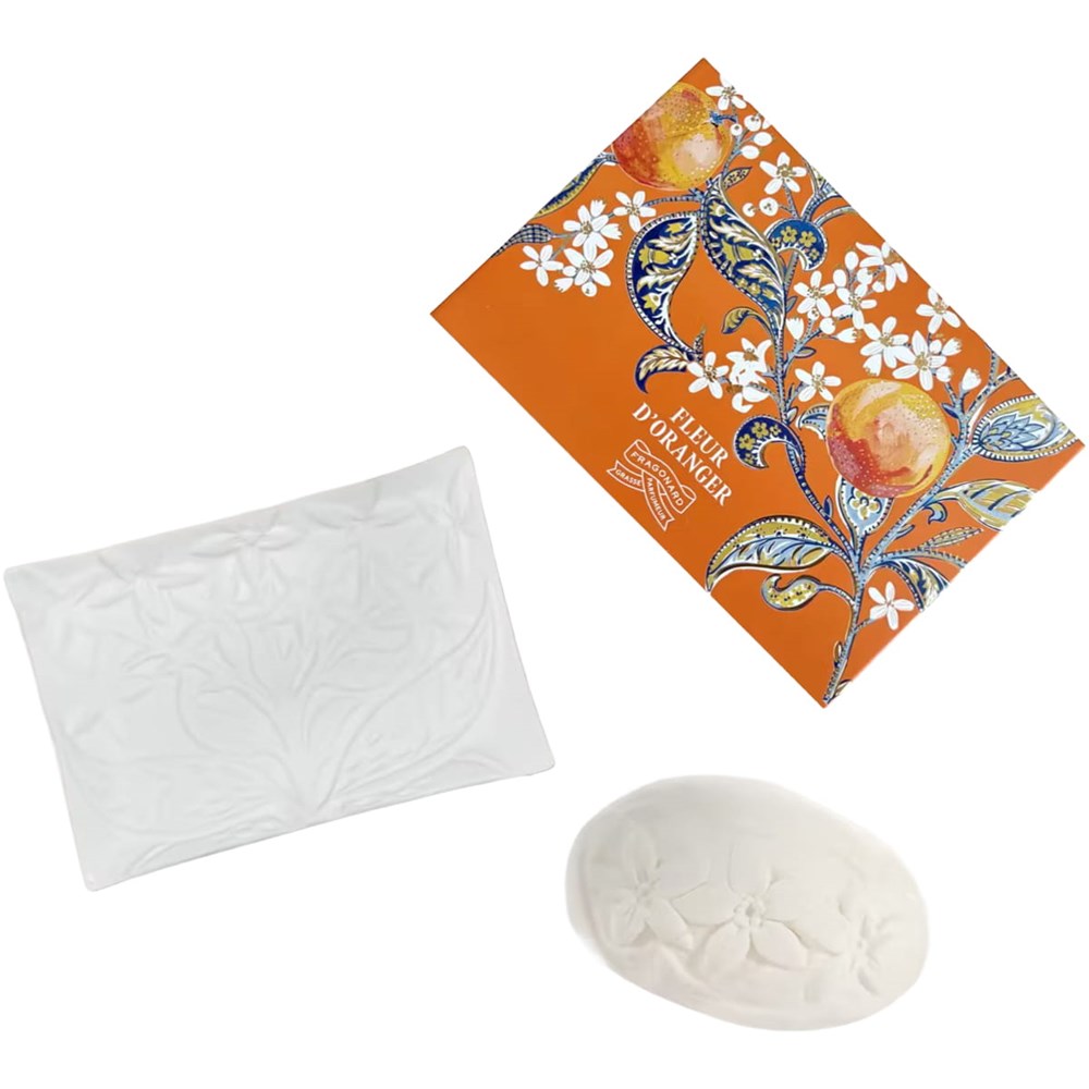 Fragonard Parfumeur Fleur d'Oranger Soap &amp; Soapdish Set (2 pcs)