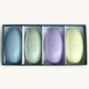 Fragonard Parfumeur Boises Soap Set (4 x 50 g) - product shown open.