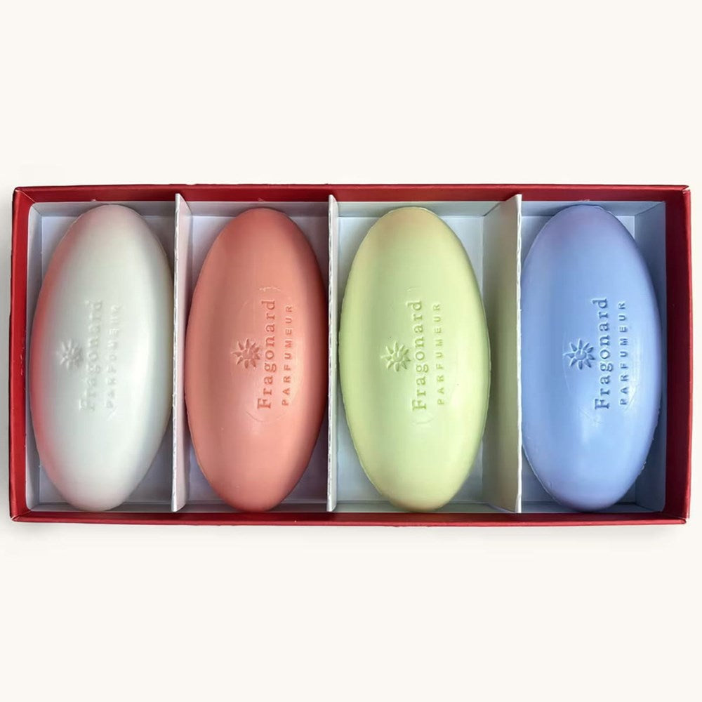 Fragonard Parfumeur Fleuris Soap Set (4 x 50 g) - product shown in packaging.
