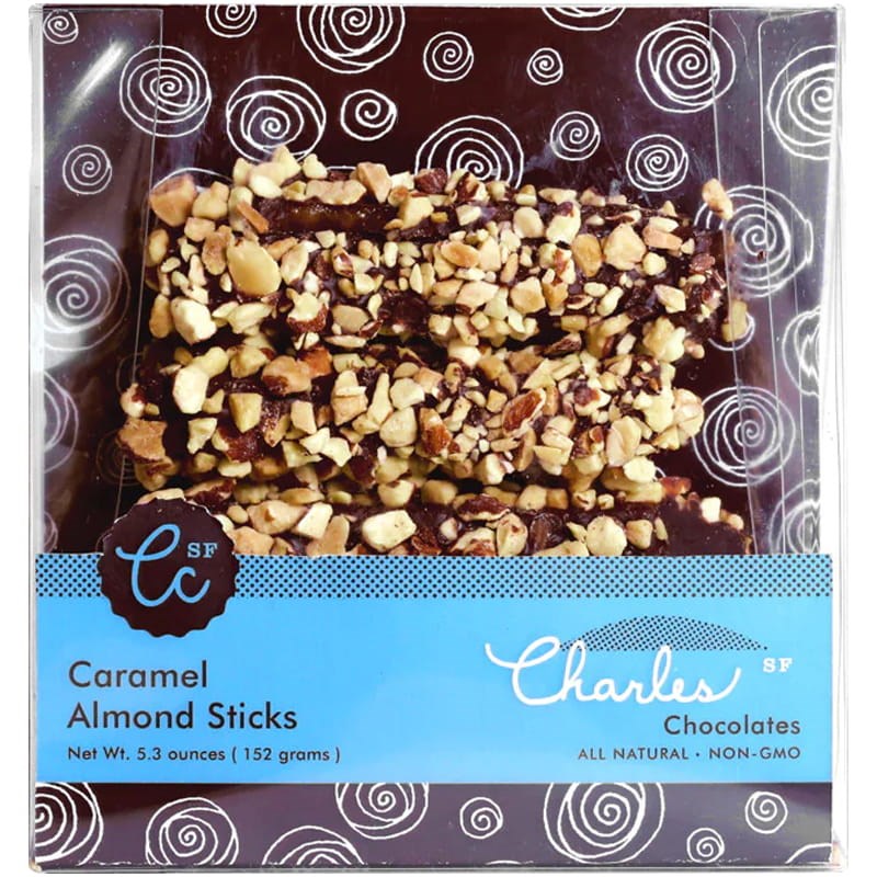 Charles Chocolates Caramel Almond Sticks (5.3 oz)