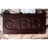 Casa Bosques Heirloom Cacao Nibs Dark Chocolate Bar (60 g) - product shown out of wrapper.