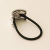 nar’sha Mini Double Arch Metal Ponytail Hair Tie - Silver (1 pc)