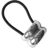 Mini Double Arch Metal Ponytail Hair Tie - Silver