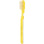 Lavorati a Mano Capri Medium Bristle Toothbrush - Yellow (1 pc) - product shown upright outside of packaging
