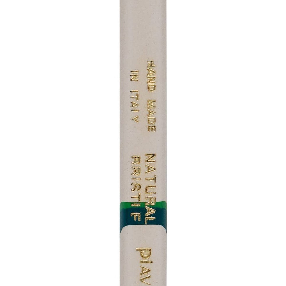 Lavorati a Mano Sicily Soft Bristle Toothbrush - Green (1 pc) - product handle shown close up with made in Italy text