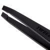 Tweezerman Slant Tweezer - Matte Black (1 pc) - product shown close up of tweezer tip 
