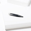 Tweezerman Mini Slant Tweezer - Black Leopard (1 pc) - product shown on side open 