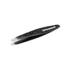 Tweezerman Mini Slant Tweezer - Black Leopard (1 pc) - product shown close up 