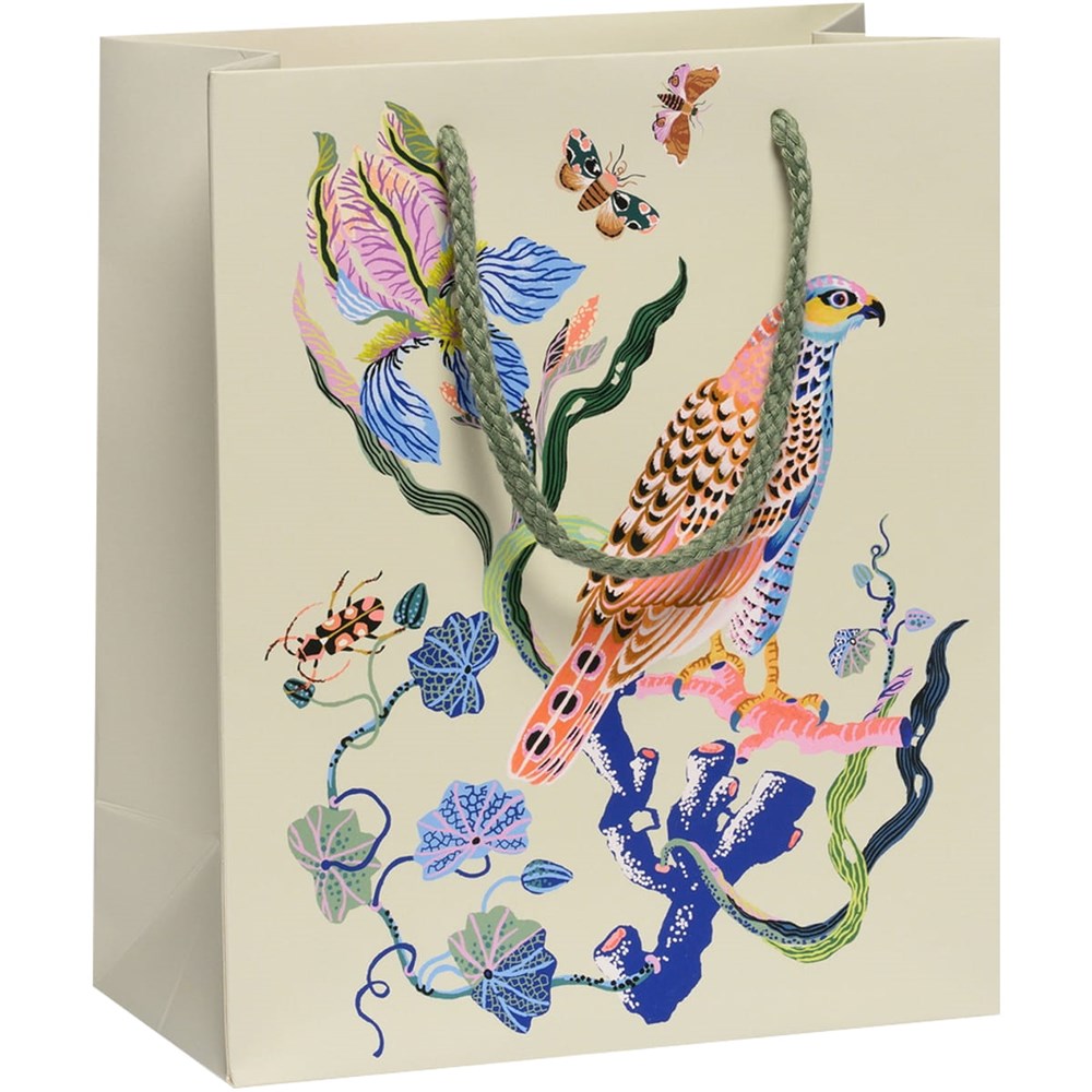 Red Cap Cards Flora and Fauna Gift Bag - Medium (1 pc)