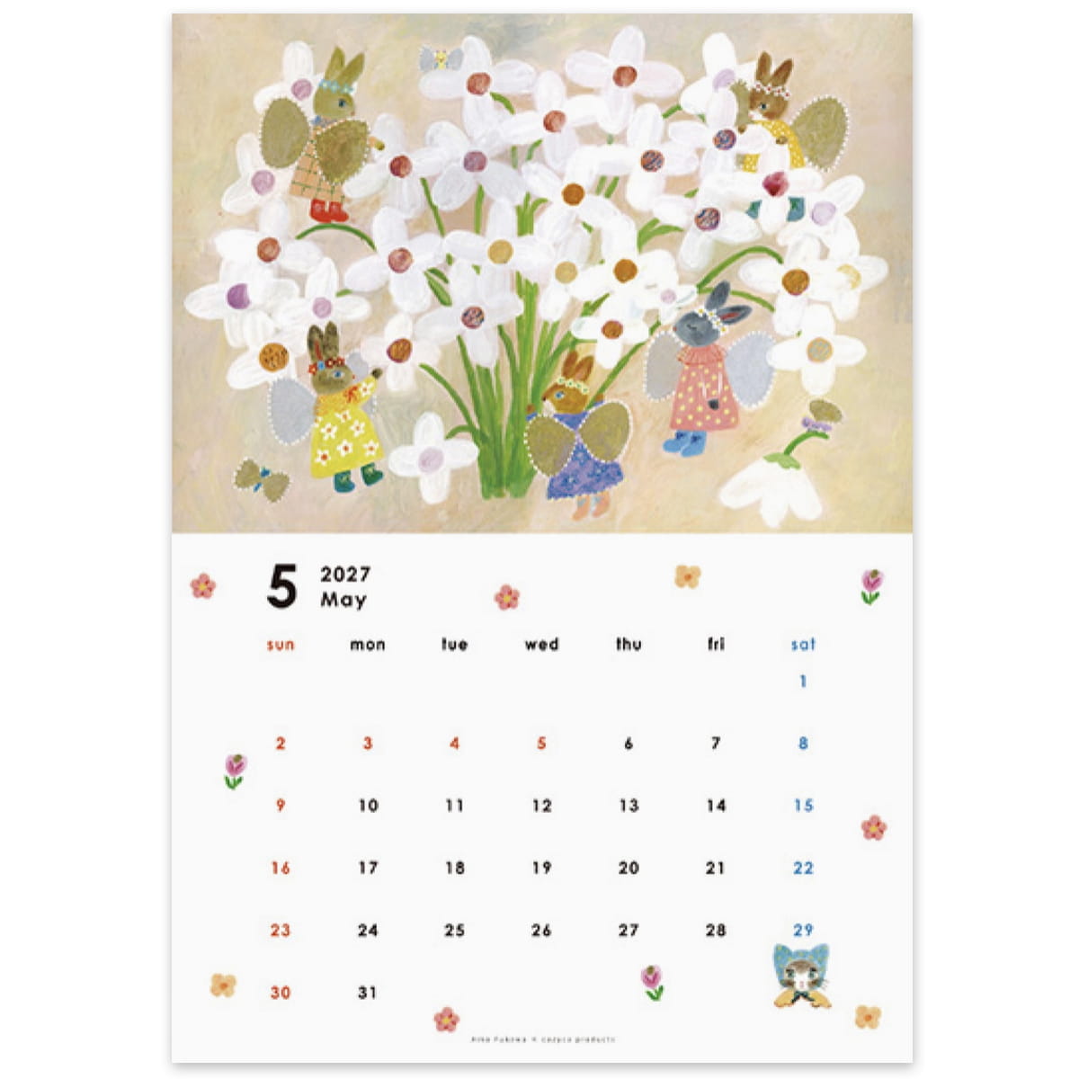 Her Winter Flowers 2027 Wall Calendar - Aiko Fukawa (May)