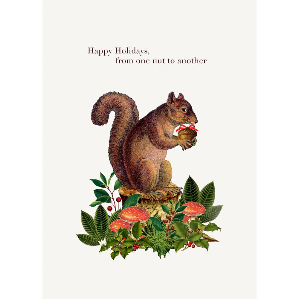 P. Flynn Design Happy Holidays From One Nut To Another Greeting Card (1 pc)