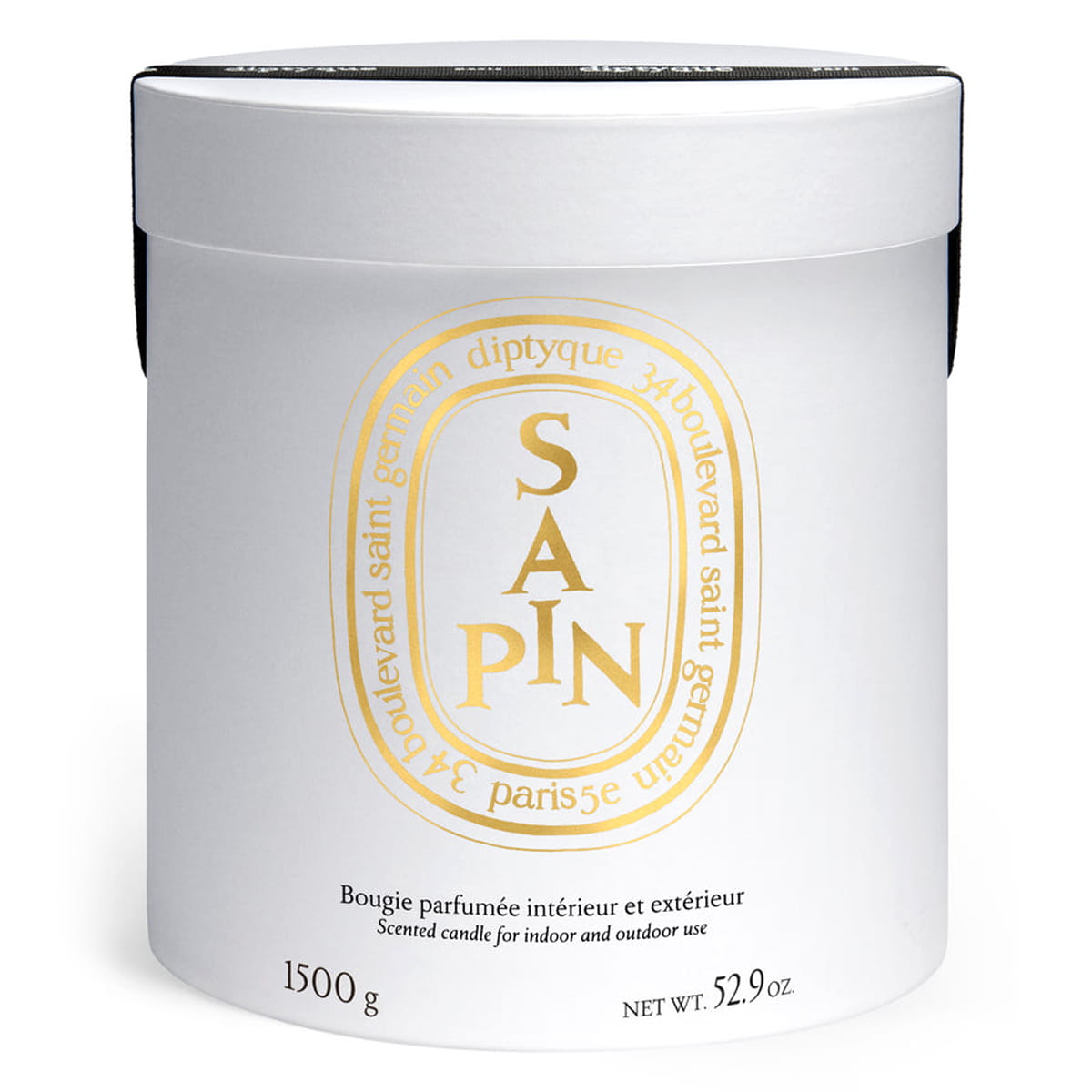 Diptyque Limited Edition Sapin (Pine Tree) Very Large Candle (1500 g) box shown