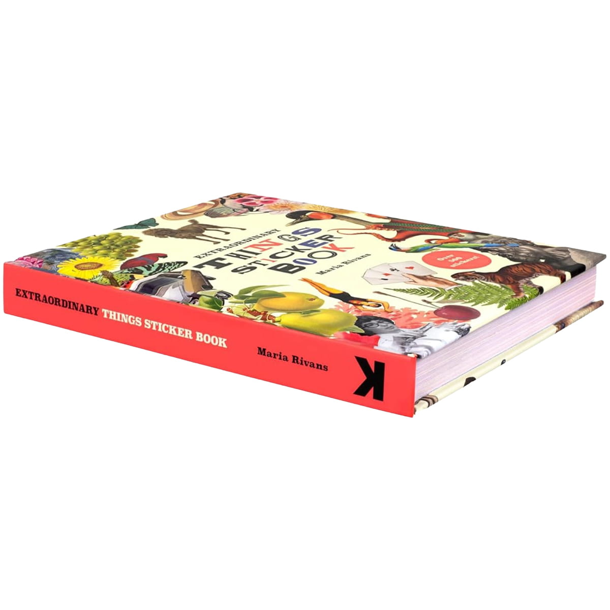 Chronicle Books Extraordinary Things Sticker Book (1 pc) shown flat at a slight angle