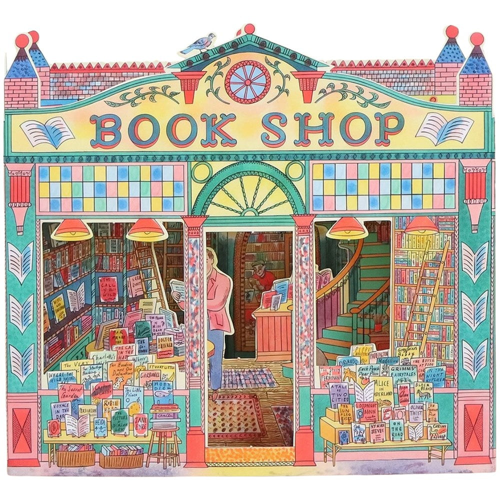Art Angels Book Shop Die Cut Card - Beautyhabit