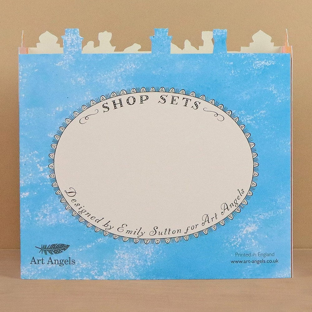 Art Angels Pet Emporium Die Cut Card Back With Area For Message.