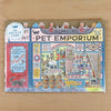 Art Angels Pet Emporium Die Cut Card Front In A Biodegradable Cello Sleeve.