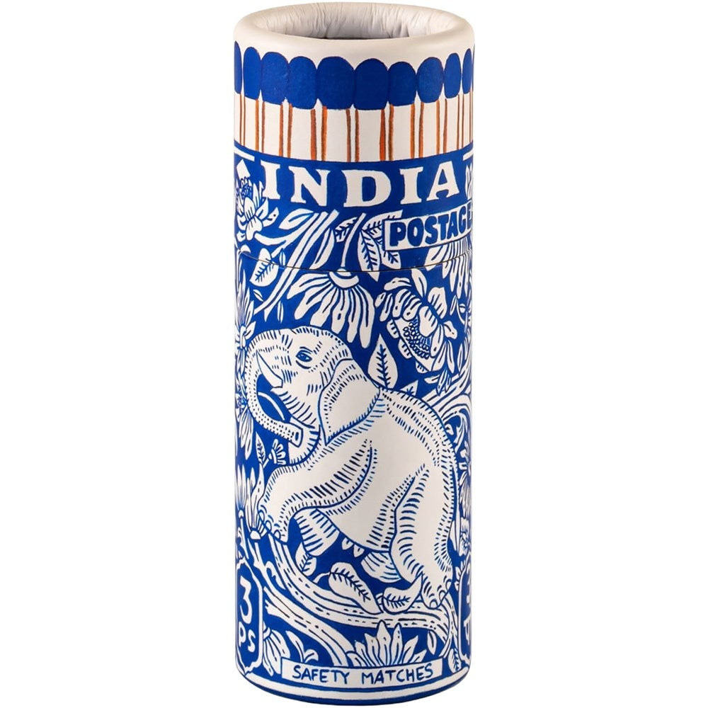 Archivist Elephant Stamp Cylinder Matchbox (1 box) shown closed