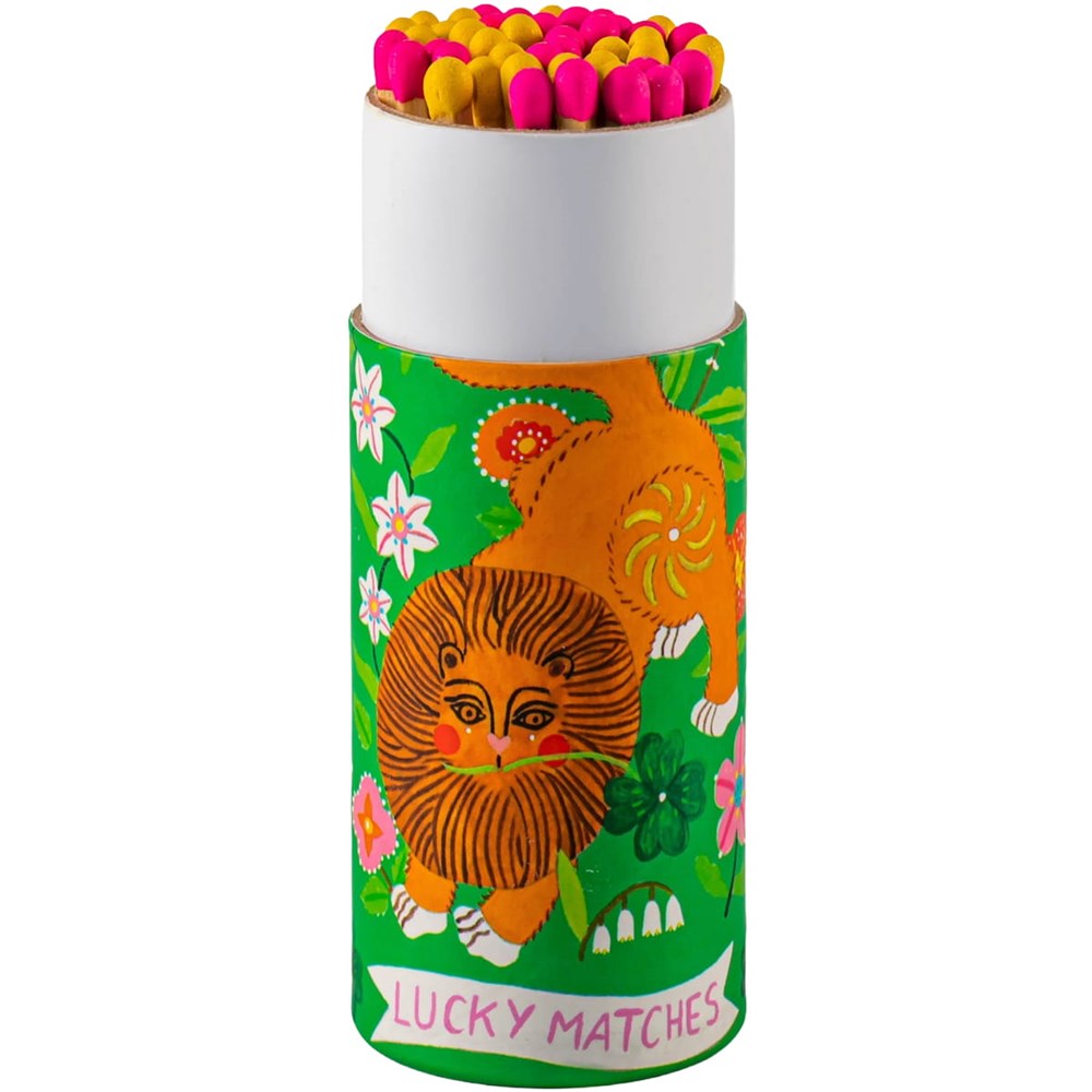 Archivist The Lion Cylinder Matchbox (1 box) shown open
