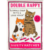 Double Happy Kitten Matchbook
