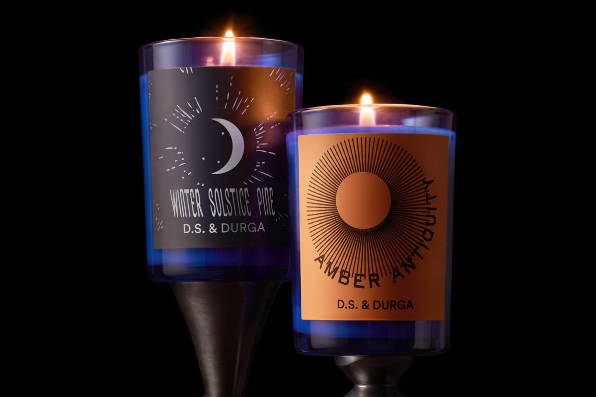 D.S. & Durga Holiday Candles - Winter Solstice Pine and Amber Antiquity
