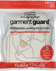 Fashion First Aid Garment Guard Disposable Underarm Shields (10 Pairs, Beige)