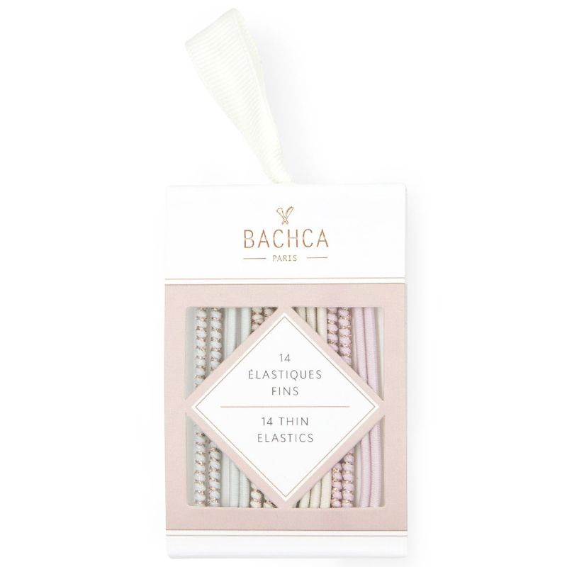 Bachca Thin Pastel Elastics in packaging
