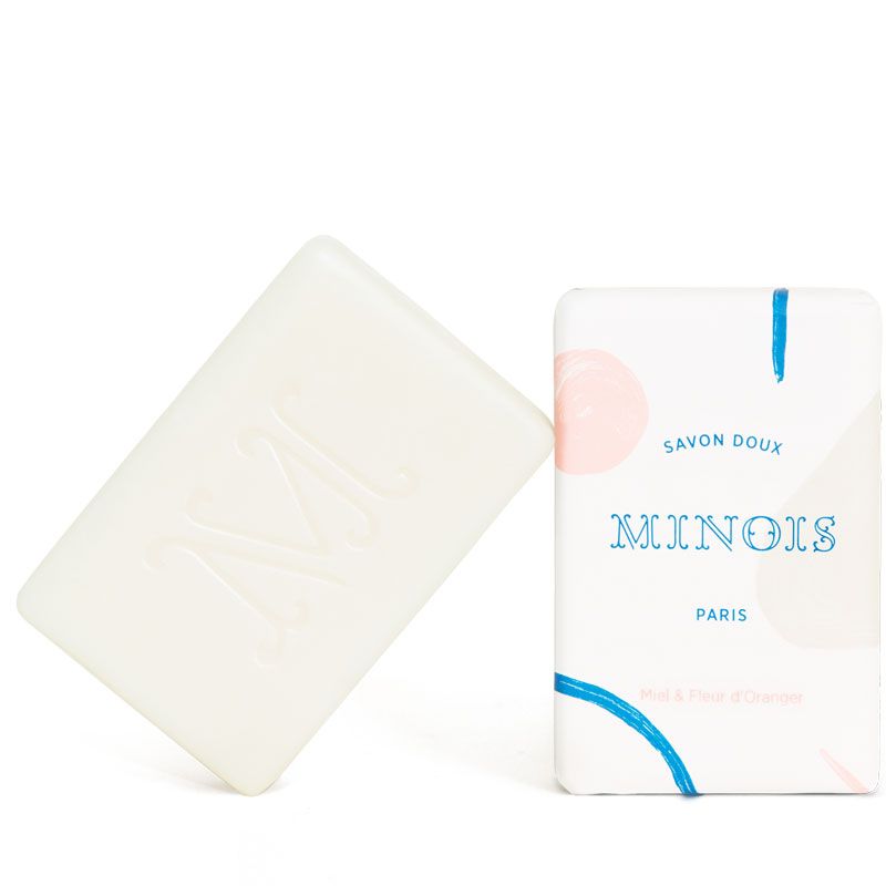 Minois Paris Savon Doux (Gentle Soap) (100 g) bar and outer packaging
