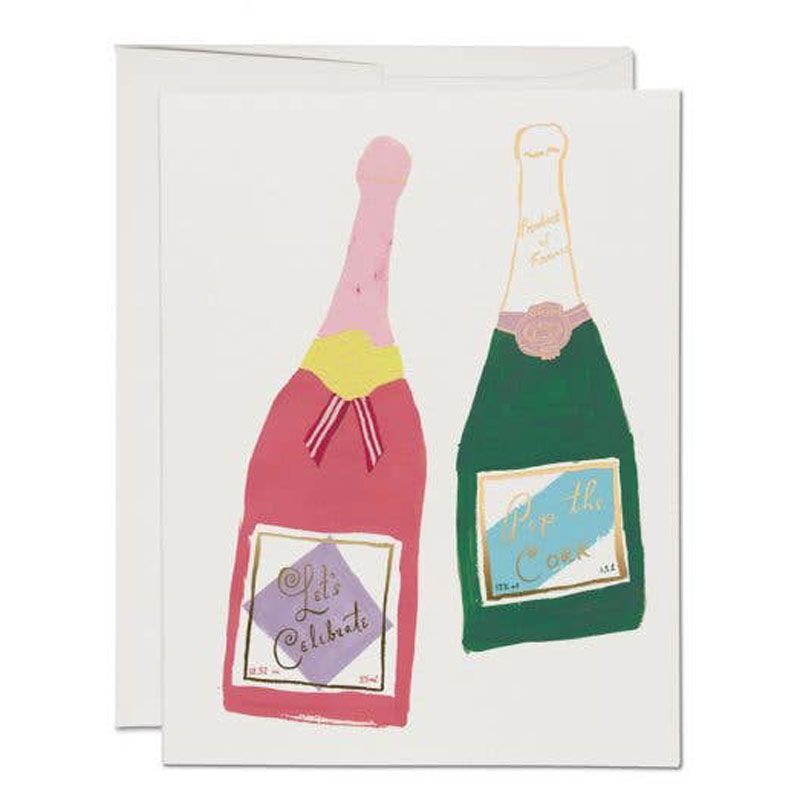 Red Cap Cards Champagne Card (1 pc)