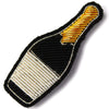 Macon & Lesquoy Hand Embroidered Champagne Bottle Pin