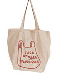 Mimi & August F&$! Plastique French Printed Cotton Tote Bag (1 pc)