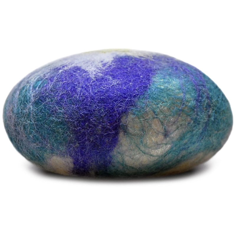 Fiat Luxe Lavender Mint Felted Soap (side view)