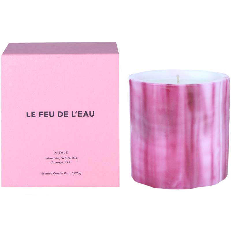 LE FEU DE L'EAU Petale Candle (15 oz) with box