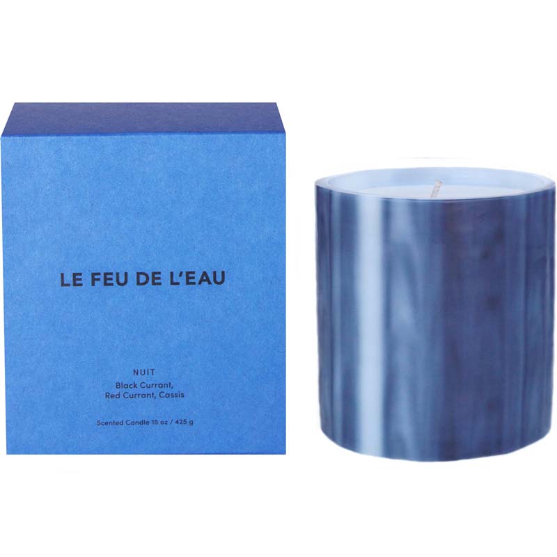 LE FEU DE L&#39;EAU Nuit Candle (15 oz) with box