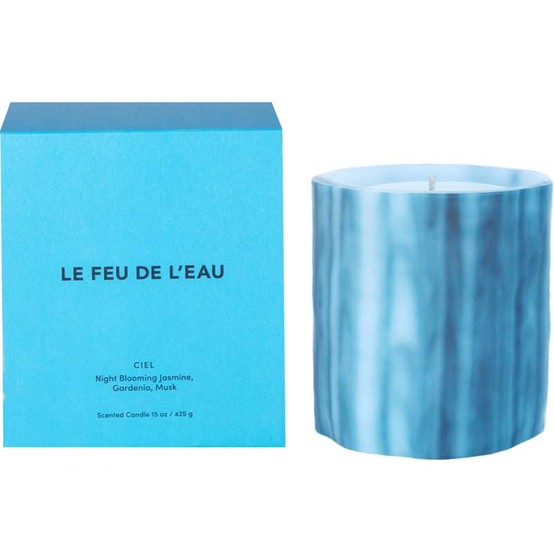 LE FEU DE L'EAU Ciel Candle (15 oz) with box