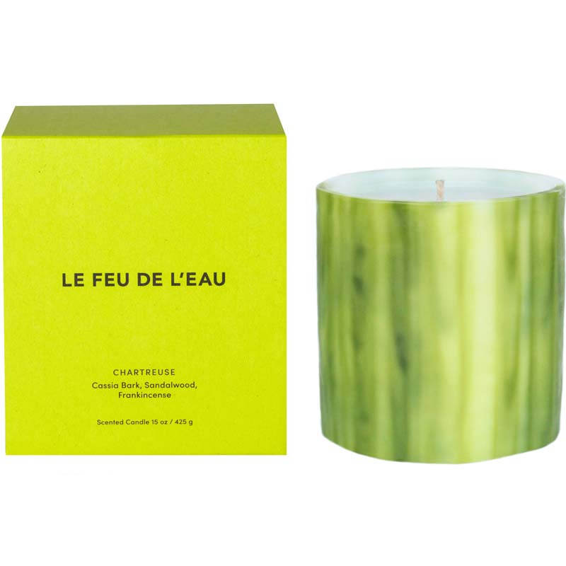LE FEU DE L&#39;EAU Chartreuse Candle (15 oz) with box
