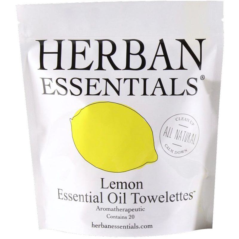 Herban Essentials Lemon Towelettes (20 pcs)